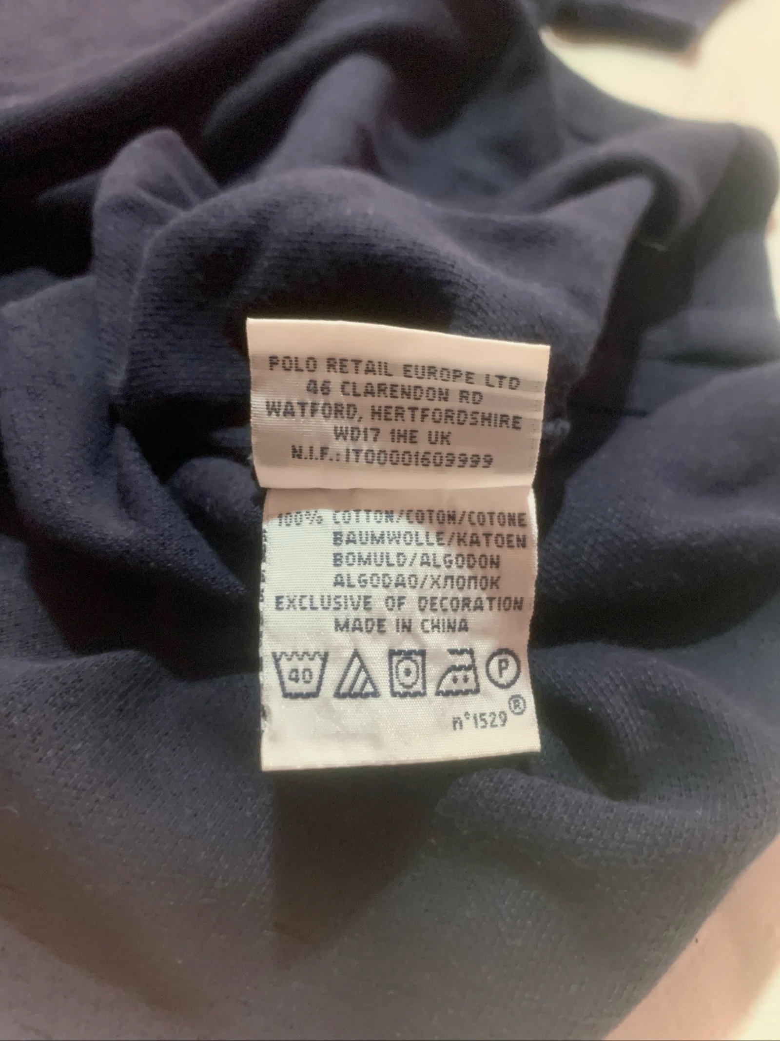 Polo Ralph Lauren Original Navy Blue Size S – photo 4